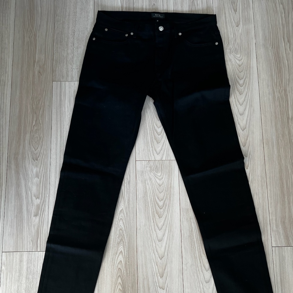 New A.P.C. Petit New Standard Slim Fit Jeans in Black - Size 33